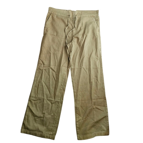 Universal Thread Tribeca Green Wide Leg Drawstring Jeans/Pants Women 16L - Picture 2 of 9